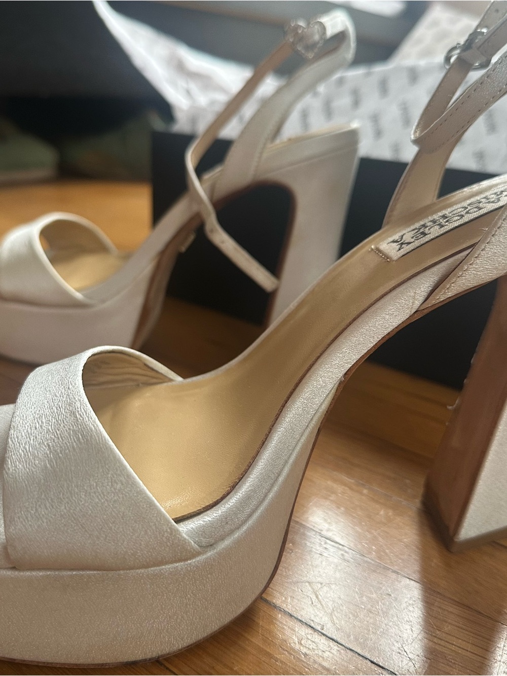 Badgley Mishka “Caia” wedding heels
